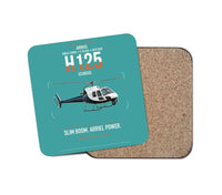 Thumbnail for Airbus H125 design on turquoise 1 piece coaster