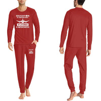 Thumbnail for Flying is Importanter men pajamas - Red