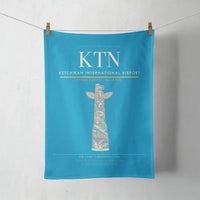 Thumbnail for Ketchikan International Airport (KTN) design on turquoise towel
