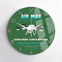 Thumbnail for Percepto Air Max design on green no frame wall clock
