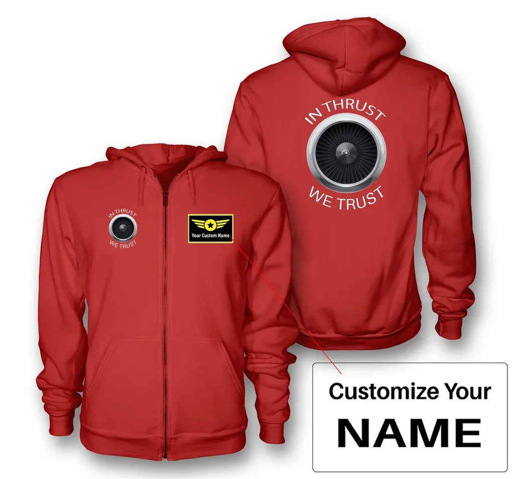 Customisable Thrust We Trust Hoodie - view 9
