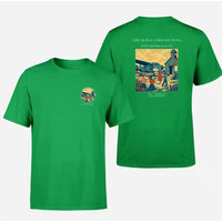 Thumbnail for VINTAGE G4392 - The Rural Library Wing - Double-Side T-Shirt design on green double side t shirt