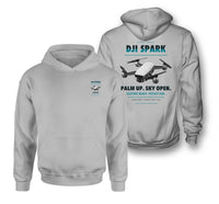 Thumbnail for DJI Spark design on light gray hoodie