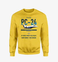 Thumbnail for Pilatus PC-24 design on yellow sweatshirt