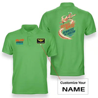 Thumbnail for SIGNAL 677 - Roll Rate Rewrites The Horizon - Double-Side Polo design on light green double side polo with custom name badge