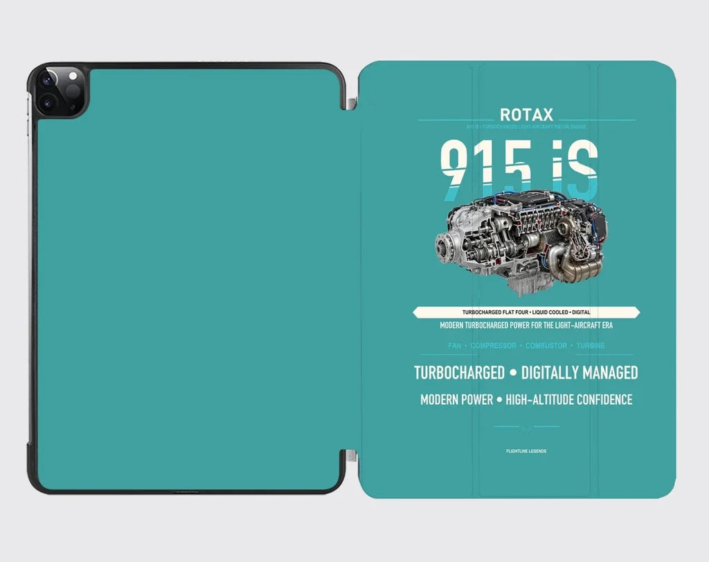 915 iS design on turquoise ipad tablet case