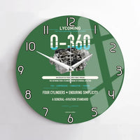 Thumbnail for O-360 design on green no frame wall clock