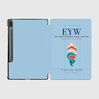 Thumbnail for Key West International Airport (EYW) design on light blue samsung tablet tablet case