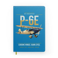 Thumbnail for Curtiss P-6E Hawk design on turquoise notebook
