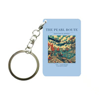 Thumbnail for VINTAGE G4072 - The Pearl Route - Designed Key Chain design on lightblue