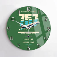 Thumbnail for Boeing 757-300 design on green no frame wall clock