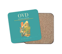 Thumbnail for Asturias Airport (OVD) design on turquoise 1 piece coaster