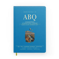 Thumbnail for Albuquerque International Sunport (ABQ) design on turquoise notebook