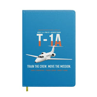 Thumbnail for T-1A Jayhawk Advanced Jet Trainer design on turquoise notebook