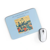 Thumbnail for VINTAGE G4430 - The Storytellers' Bench - Designed Mouse Pads design on lightblue rectangle