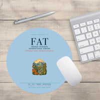 Thumbnail for Fresno Yosemite International Airport (FAT) design on light blue round mouse pad