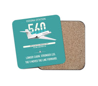 Thumbnail for Cessna Citation 560 - Citation V design on turquoise 1 piece coaster