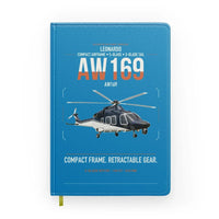 Thumbnail for Leonardo AW169 design on turquoise notebook