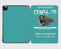 Thumbnail for CFM56-7B design on turquoise ipad tablet case