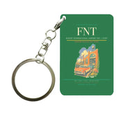 Thumbnail for Bishop International Airport (FNT) design on green key chain
