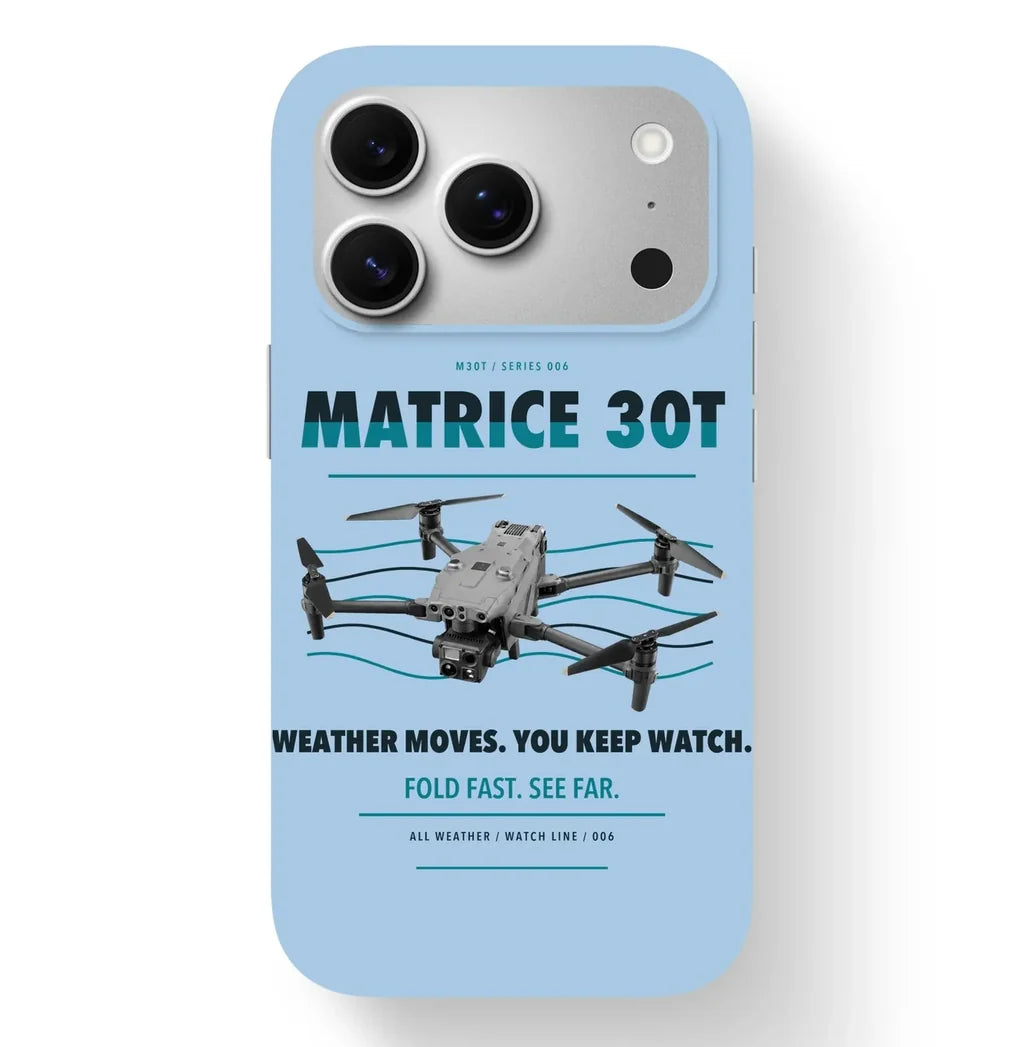 DJI Matrice 30T Case design on light blue iphone case