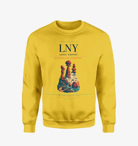 Thumbnail for Lanai Airport (LNY) design on yellow sweatshirt
