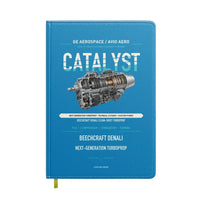 Thumbnail for CATALYST design on turquoise notebook