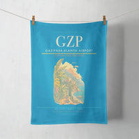 Thumbnail for Gazipasa-Alanya Airport (GZP) design on turquoise towel