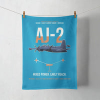 Thumbnail for AJ-2 Savage Tanker design on turquoise towel