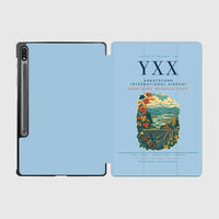 Thumbnail for Abbotsford International Airport (YXX) design on light blue samsung tablet tablet case