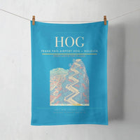 Thumbnail for Frank País Airport (HOG) design on turquoise towel