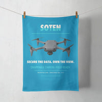 Thumbnail for ACSL SOTEN design on turquoise towel