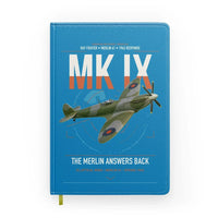 Thumbnail for Supermarine Spitfire Mk IX design on turquoise notebook