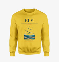 Thumbnail for Elmira Corning Regional Airport (ELM) design on yellow sweatshirt