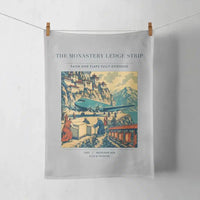 Thumbnail for VINTAGE G4341 - The Monastery Ledge Strip - Designed Towels design on lightgray