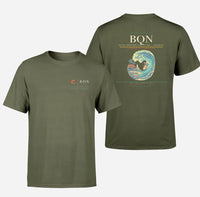 Thumbnail for Rafael Hernández Airport (BQN) design printed on green army double-side t-shirt
