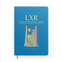 Thumbnail for Luxor International Airport (LXR) design on turquoise notebook