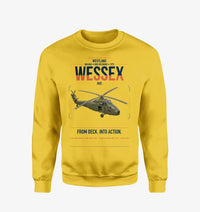 Thumbnail for Westland Wessex HU5 design on yellow sweatshirt