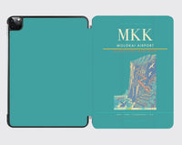 Thumbnail for Molokai Airport (MKK) design on turquoise ipad tablet case