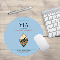 Thumbnail for Yogyakarta International Airport (YIA) design on light blue round mouse pad