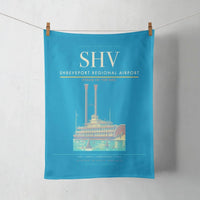 Thumbnail for Shreveport Regional Airport (SHV) design on turquoise towel
