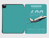 Thumbnail for Bombardier Challenger 600 design on turquoise ipad tablet case