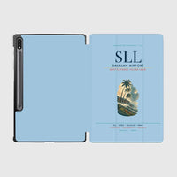 Thumbnail for Salalah Airport (SLL) design on light blue samsung tablet tablet case