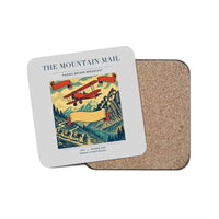 Thumbnail for The Mountain Mail - Designed Coasters design on light gray 1-piece