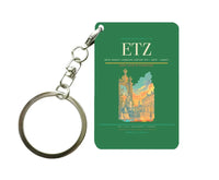 Thumbnail for Metz–Nancy–Lorraine Airport (ETZ) design on green key chain