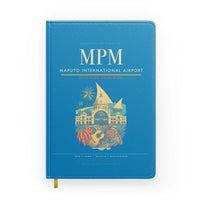 Thumbnail for Maputo International Airport (MPM) design on turquoise notebook