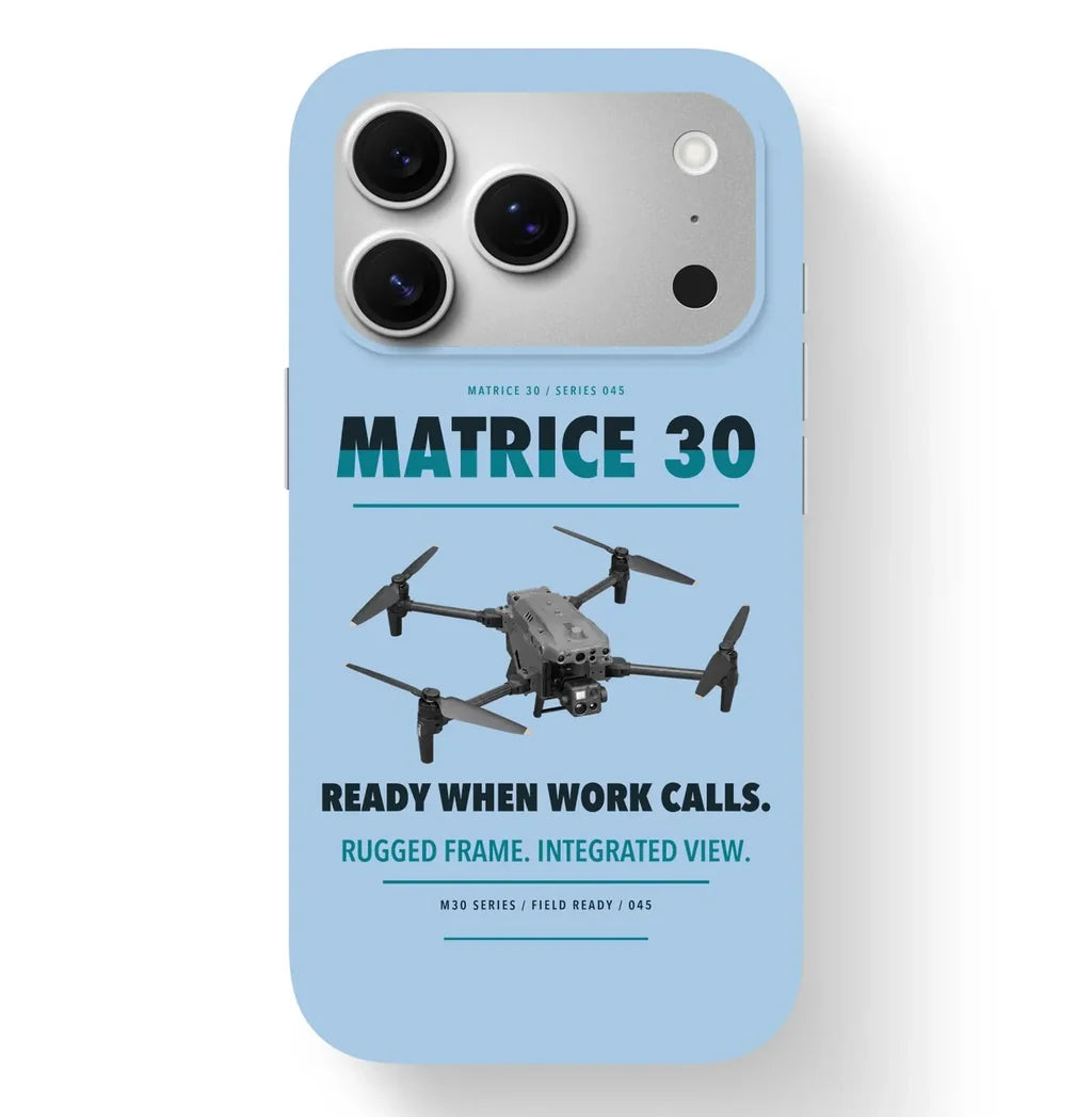 DJI Matrice 30 Case design on light blue iphone case