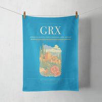 Thumbnail for Federico García Lorca Granada-Jaén Airport (GRX) design on turquoise towel