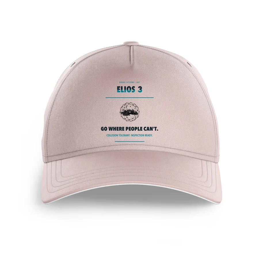 Flyability Elios 3 design on pink printed hat