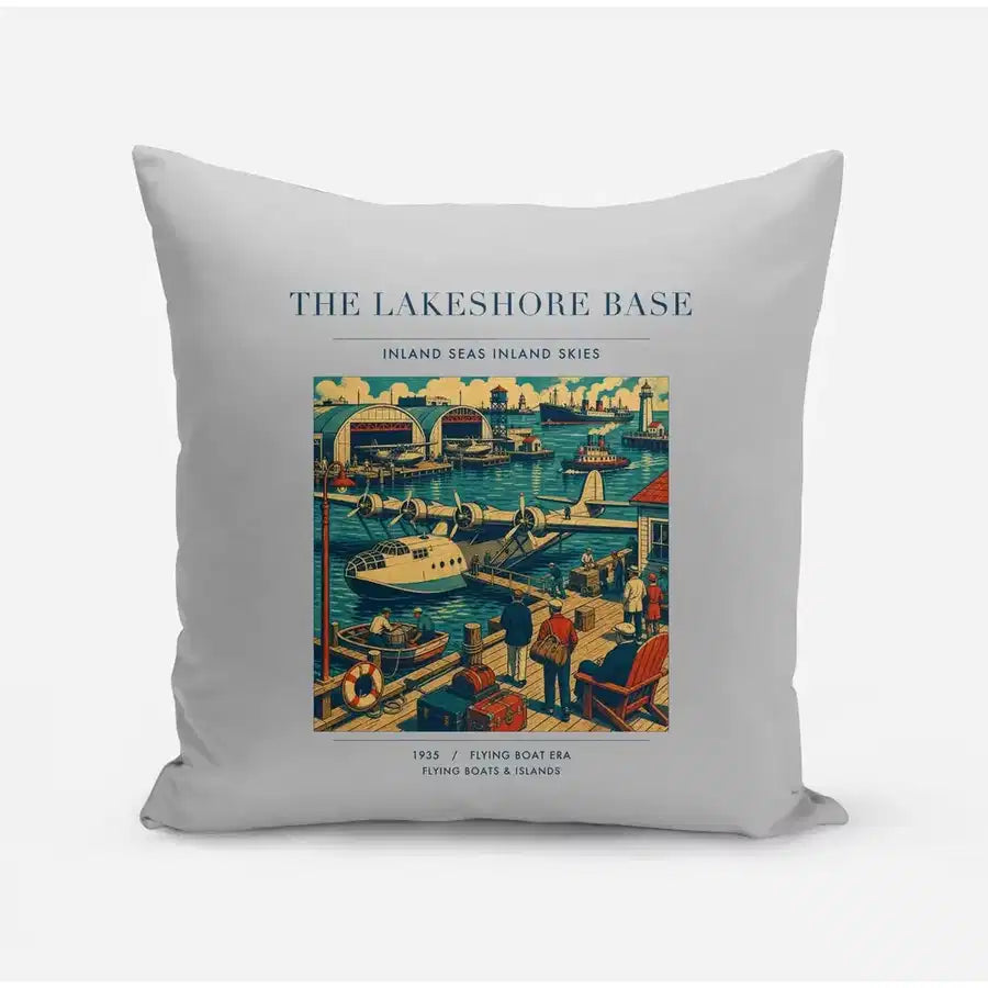 VINTAGE G4071 - The Lakeshore Base - Designed Pillows design on lightgray